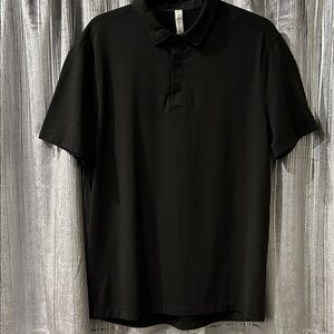 Lululemon Evolution Short-Sleeve Polo Shirt. Size L Black